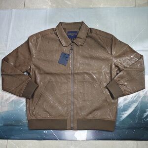 Louis Vuitton Brown Leather Flight Jacket
